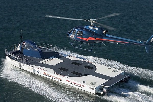 MV Helitours — the mobile marine helicopter landing pad