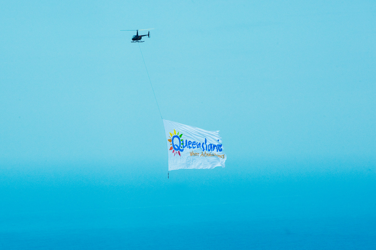 Banner Towing — Gold Coast Helitours